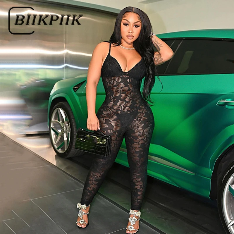 BIIKPIIK Strap V-neck Cleavage Lace Jumpsuits Elegant For Women Party Clubwear Outfits Patchwork Transparent Hollow Out Jumpsuit
BIIKPIIK Strap V-neck Cleavage Lace Jumpsuits Elegant For Women Party Clubwear Outfits Patchwork Transparent Hollow Out Jumpsuit