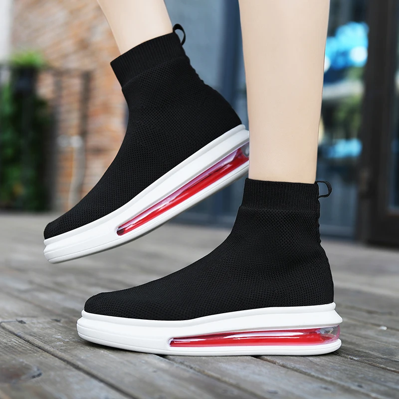 Brand Plus Size 41Run Socks Shoes Slip-On Mesh Air Cushion Soft Bottom Flat Female Shoes High-top Stretch Fabric Ladies Sneakers
Brand Plus Size 41Run Socks Shoes Slip-On Mesh Air Cushion Soft Bottom Flat Female Shoes High-top Stretch Fabric Ladies Sneakers