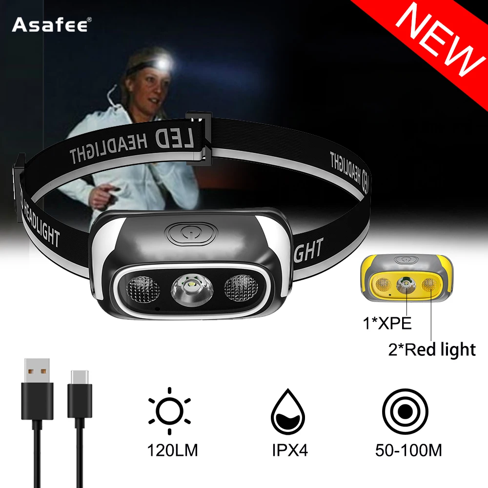 Фонарь налобный Asafee B2S XPE + водонепроницаемый IPX4, 120 лм, 50-100 м, 6 моделей
Фонарь налобный Asafee B2S XPE + водонепроницаемый IPX4, 120 лм, 50-100 м, 6 моделей