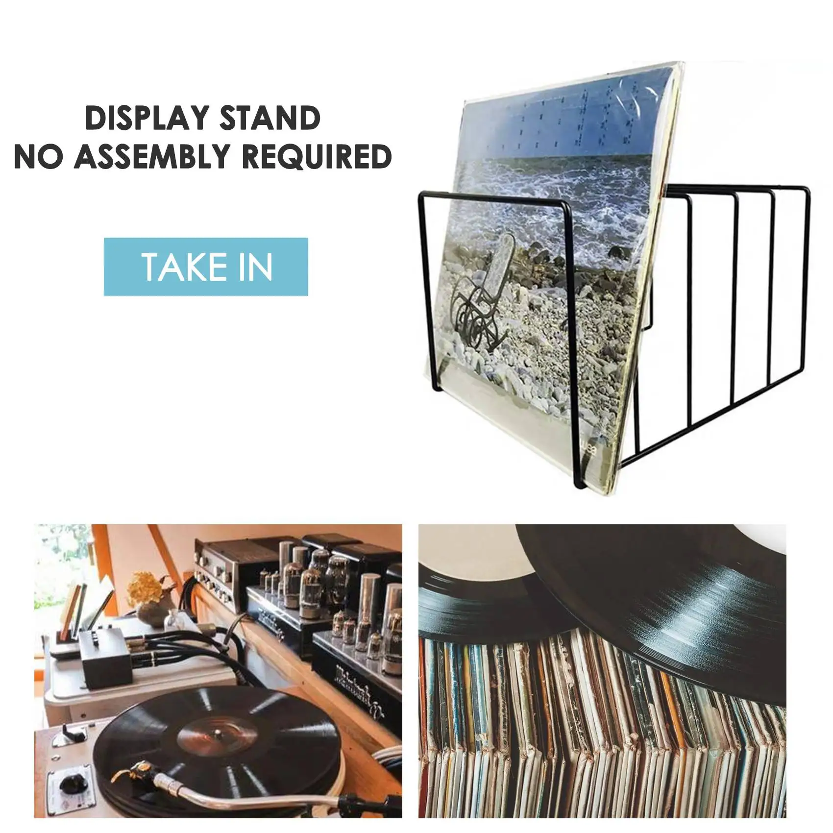 Metal Vinyl Record Display Shelf Turntable Storage Shelf Exhibit Stand Holder A
Metal Vinyl Record Display Shelf Turntable Storage Shelf Exhibit Stand Holder A