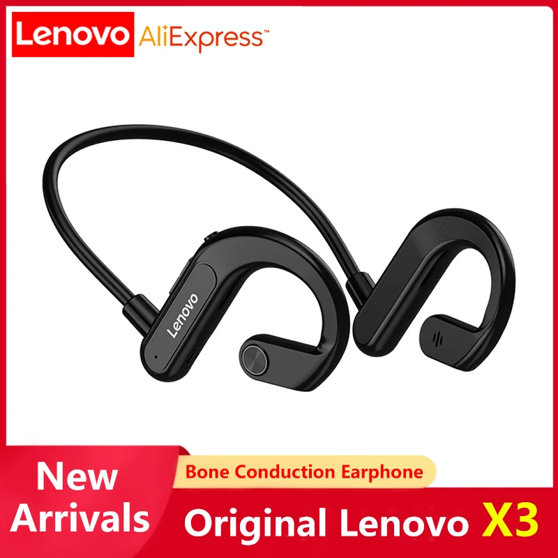 Original Lenovo X3 Bone Conduction Bluetooth Earphone Not In-ear Sports Wireless Headphones with Mic Ear-hook Bass Hifi Stereo
Original Lenovo X3 Bone Conduction Bluetooth Earphone Not In-ear Sports Wireless Headphones with Mic Ear-hook Bass Hifi Stereo
