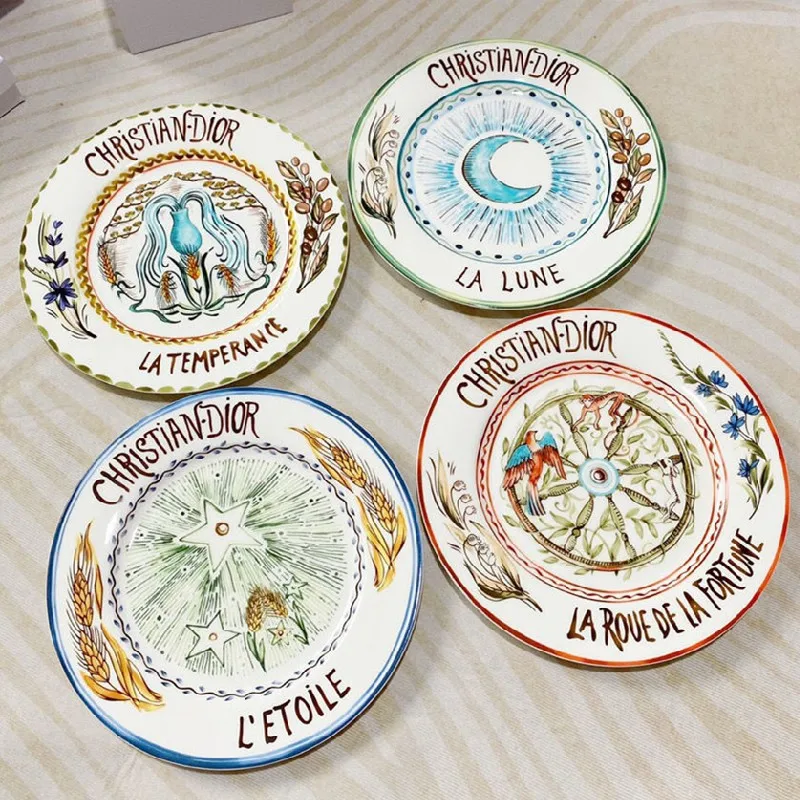 Retro Personality Western Food Plate Creative Plate Ceramic Tableware Steak Plate Gifts Moon Series Sun Series Tablewar 10inch
Retro Personality Western Food Plate Creative Plate Ceramic Tableware Steak Plate Gifts Moon Series Sun Series Tablewar 10inch