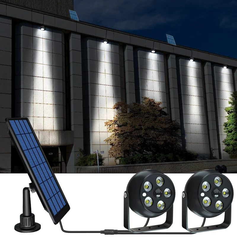 Solar Spotlights Outdoor LED Landscape Spot Light 2-in-1 Waterproof Solar Powered Wall Lights Indoor Auto ON/Off With Dual Head
Solar Spotlights Outdoor LED Landscape Spot Light 2-in-1 Waterproof Solar Powered Wall Lights Indoor Auto ON/Off With Dual Head