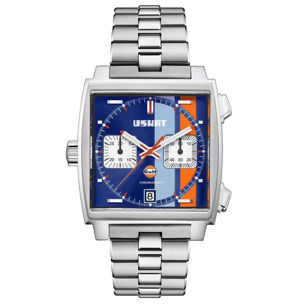 Luxury Brand Classic Men Chronograph Quartz Wrist Watch Stainless Steel Leather Strap Waterproof Luminous Functional Sport Gulf
Luxury Brand Classic Men Chronograph Quartz Wrist Watch Stainless Steel Leather Strap Waterproof Luminous Functional Sport Gulf