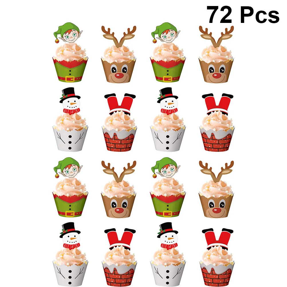 Christmas Cupcake Cake Wrappers Toppersmuffin Picks Cups Liner Paper Wedding Wrapper Dessert Holiday Decorations Cartoon Cases
Christmas Cupcake Cake Wrappers Toppersmuffin Picks Cups Liner Paper Wedding Wrapper Dessert Holiday Decorations Cartoon Cases