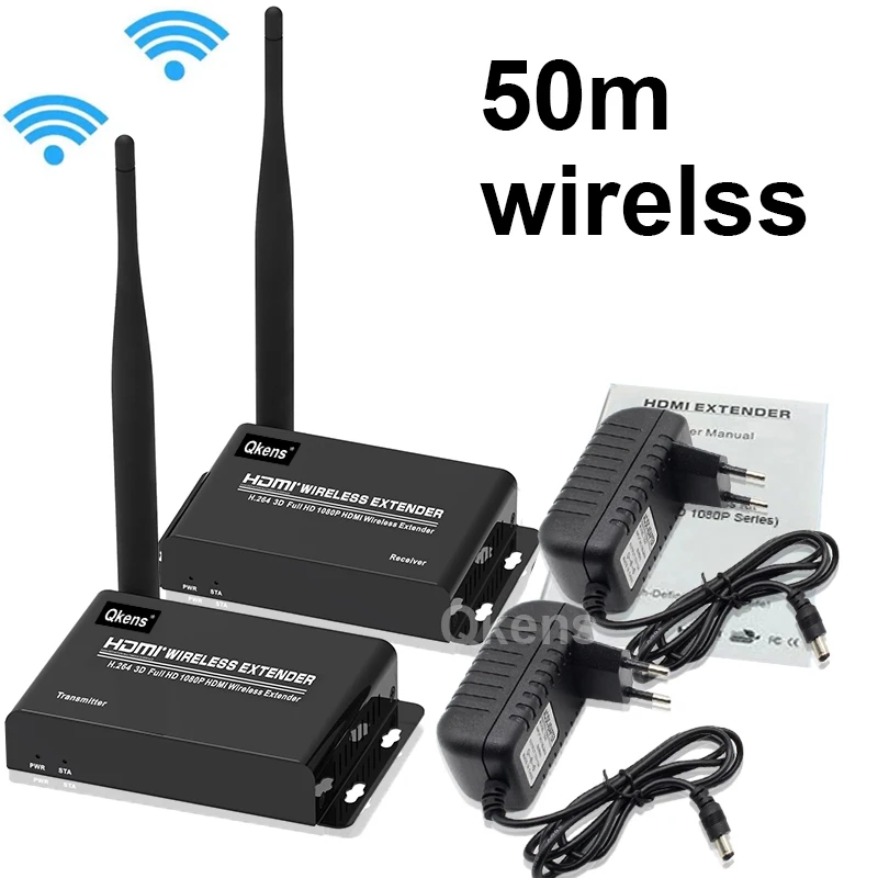 50M Wireless HDMI Extender 1080P Transmitter Receiver Screen Mirroring Audio Video Converter for PS3 PS4 Laptop PC To TV Monitor
50M Wireless HDMI Extender 1080P Transmitter Receiver Screen Mirroring Audio Video Converter for PS3 PS4 Laptop PC To TV Monitor