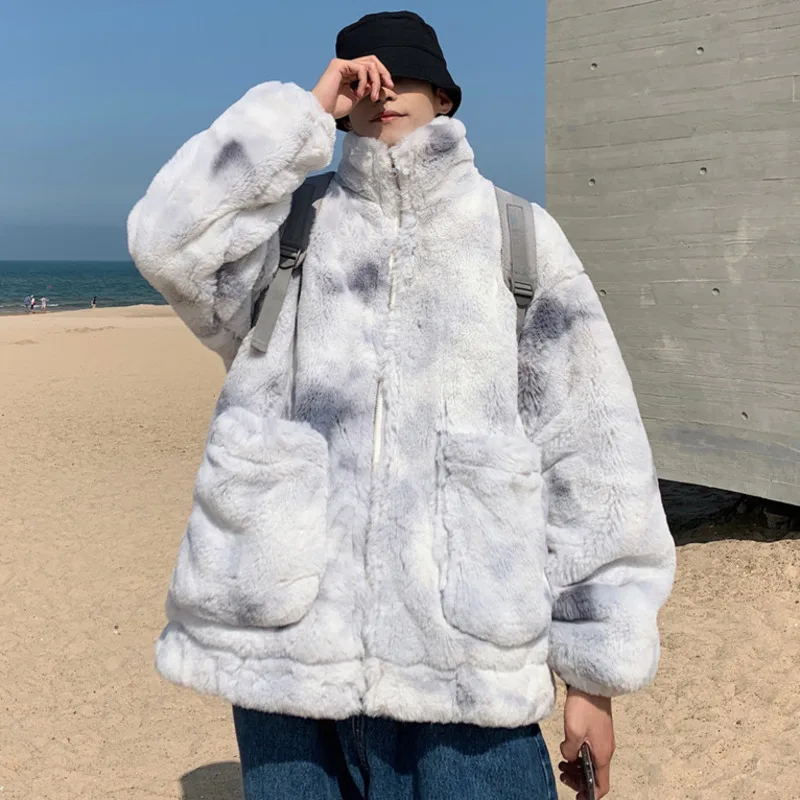 SYUHGFA Lamb Wool Coat Men's Tie Dye Unisex Soft Thicken Warm Male Jackets Fashion 2023 Winter New Brand Large Size Parkas
SYUHGFA Lamb Wool Coat Men's Tie Dye Unisex Soft Thicken Warm Male Jackets Fashion 2023 Winter New Brand Large Size Parkas