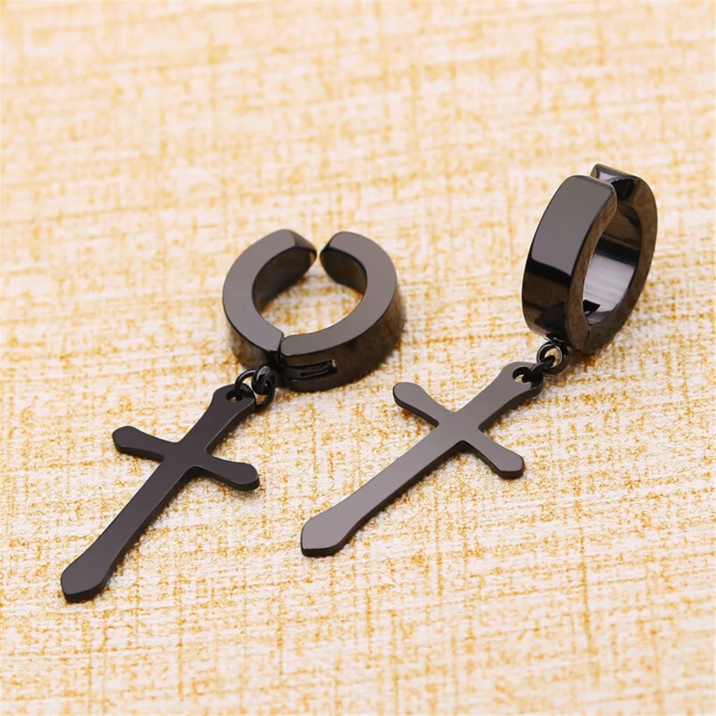 Non-pierced Clip On Cross Dangle Hoop Earrings Set Stainless Steel No Piercing Boucle Oreille Femme Pendientes Mujer Aretes 2022
Non-pierced Clip On Cross Dangle Hoop Earrings Set Stainless Steel No Piercing Boucle Oreille Femme Pendientes Mujer Aretes 2022