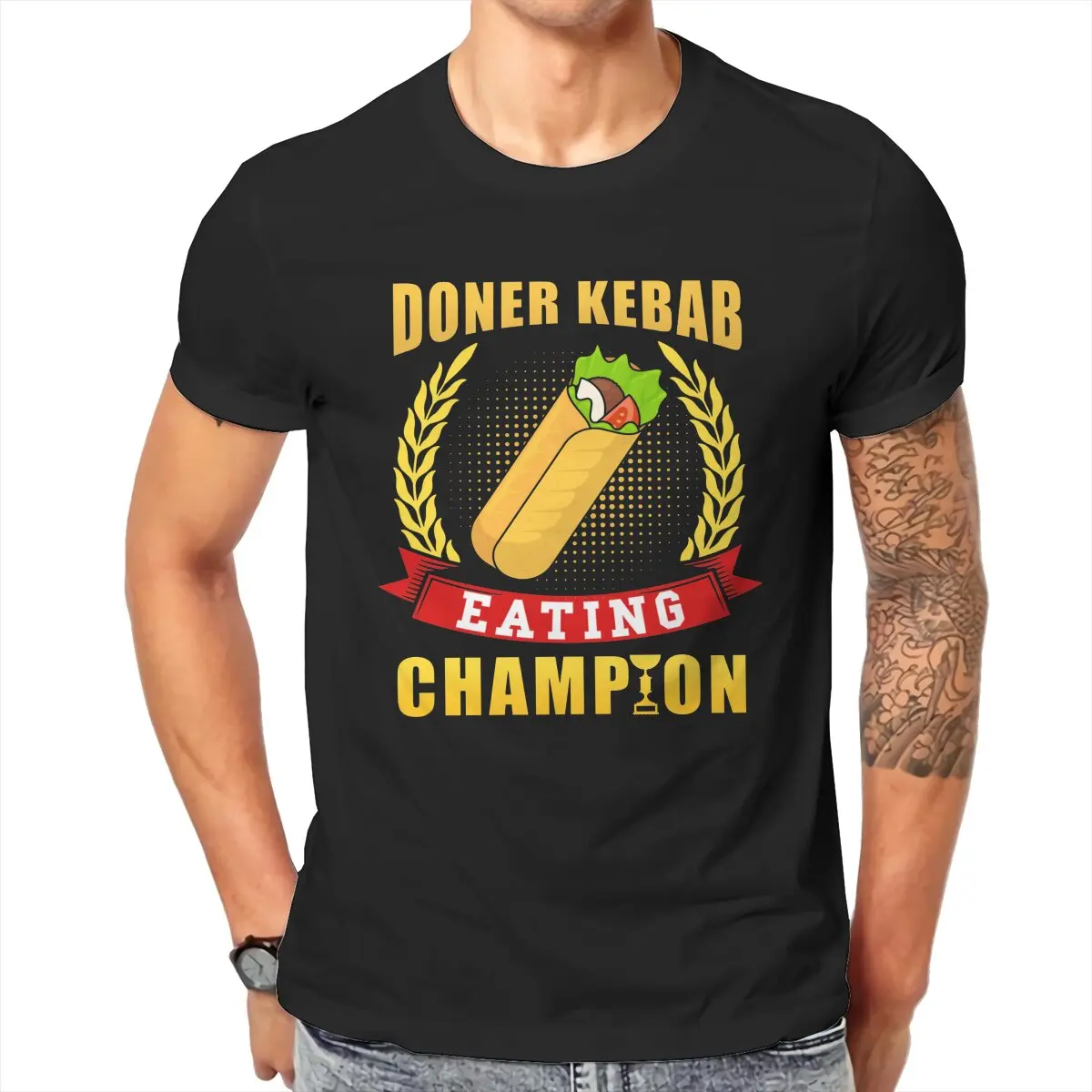 Doner Kebab Champion T-Shirt for Men Pike Love Fast Food Vintage Cotton Tee Shirt O Neck Short Sleeve T Shirt Summer Clothing
Doner Kebab Champion T-Shirt for Men Pike Love Fast Food Vintage Cotton Tee Shirt O Neck Short Sleeve T Shirt Summer Clothing