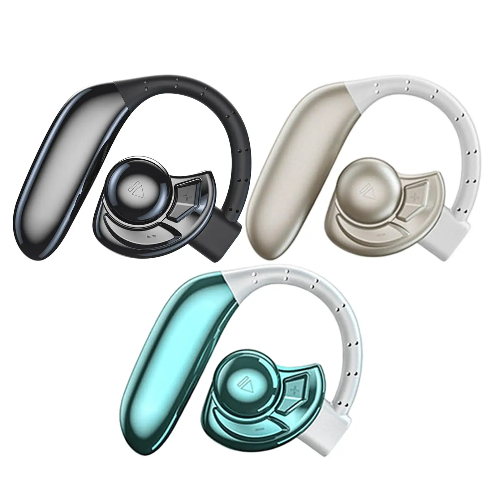 Wireless Bluetooth 5.0 Earpiece Clear Sound Noise Reduction Ear Hook Headset for Running Business Office Deliveryman Smart Phone
Wireless Bluetooth 5.0 Earpiece Clear Sound Noise Reduction Ear Hook Headset for Running Business Office Deliveryman Smart Phone