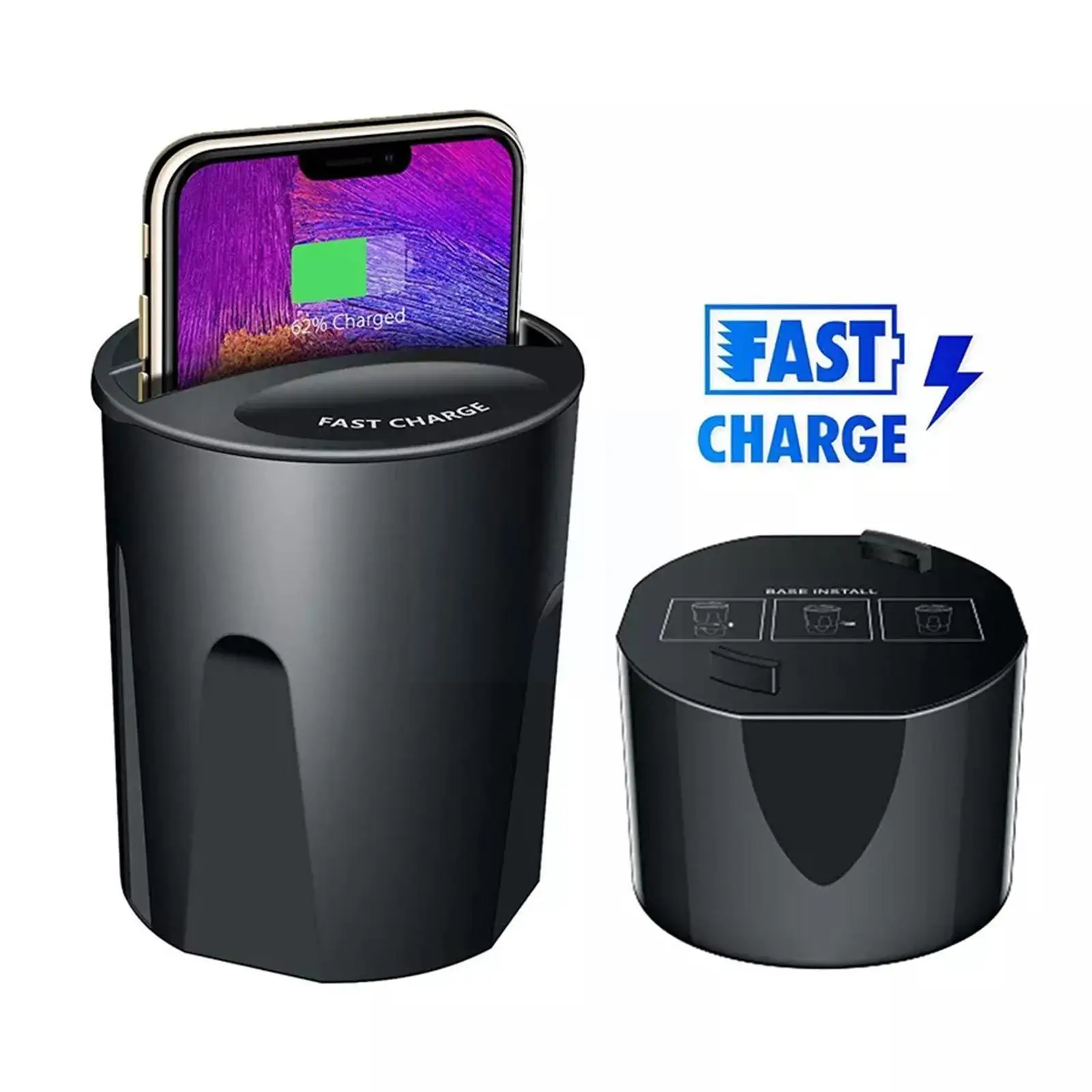 Upgraded Version Of Multi-function Car Wireless Charging Phone Charging Wireless Three-in-one Fast Car Cup Wireless Cup Cha Z8L5 
Upgraded Version Of Multi-function Car Wireless Charging Phone Charging Wireless Three-in-one Fast Car Cup Wireless Cup Cha Z8L5