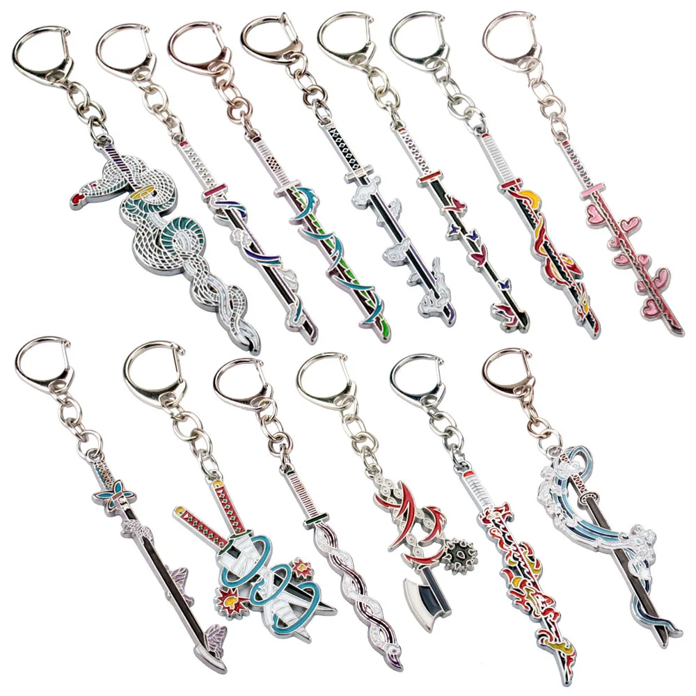 Anime Demon Slayer Sword Keychain Kimetsu no Yaiba Tomioka Giyuu Kochou Shinobu Weapon Cosplay Key Chain Metal Pendant Keyring
Anime Demon Slayer Sword Keychain Kimetsu no Yaiba Tomioka Giyuu Kochou Shinobu Weapon Cosplay Key Chain Metal Pendant Keyring