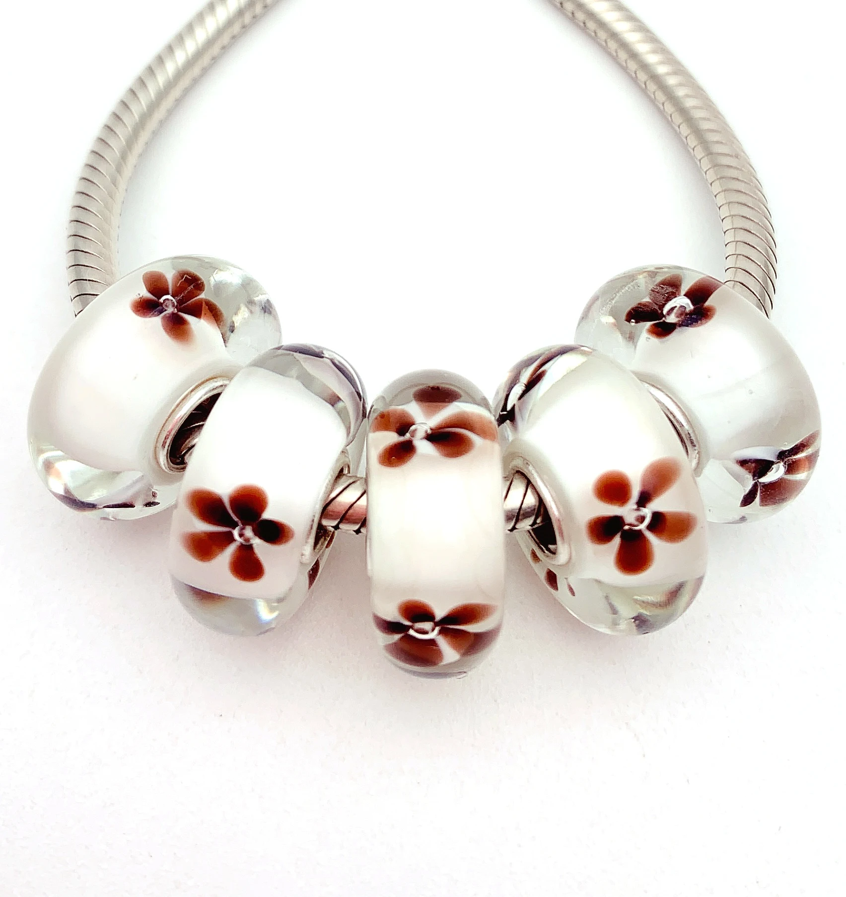 YG562 5X 100% Authenticity S925 Sterling Silver Beads Murano Glassbeads NEW Fit European Charms Bracelet Diy Jewelry Lampwork
YG562 5X 100% Authenticity S925 Sterling Silver Beads Murano Glassbeads NEW Fit European Charms Bracelet Diy Jewelry Lampwork