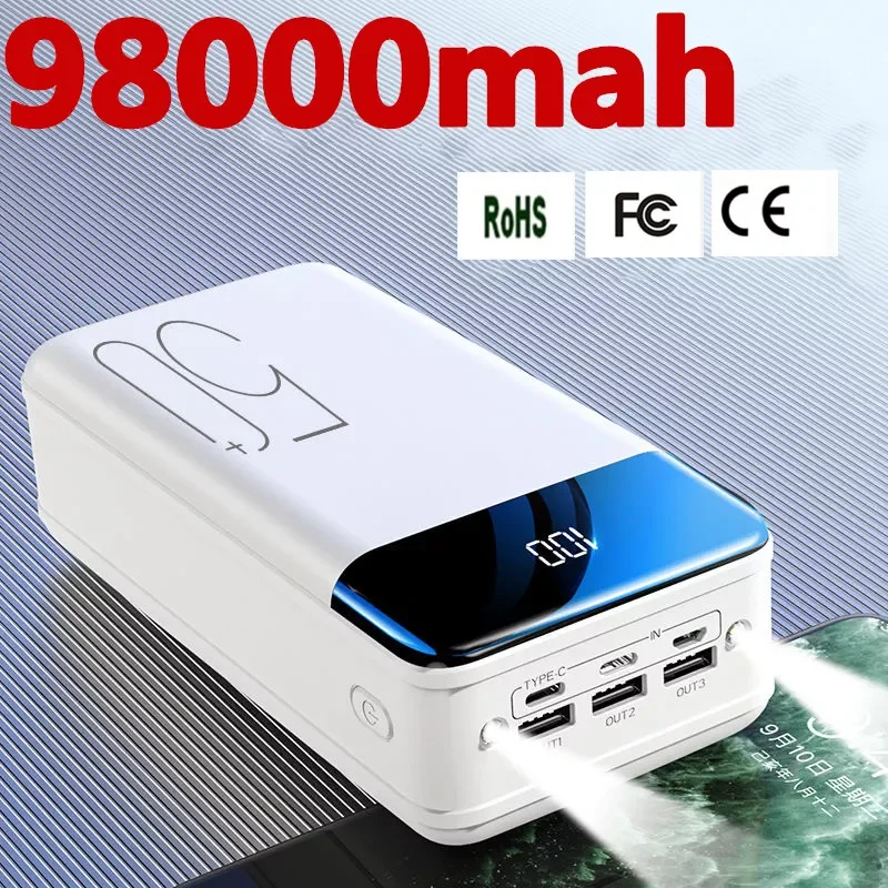 100% new genuine fast charging 100000mah /98000mah power bank large capacity mobile power universal 5v2.1a fast chargingaiyaya
100% new genuine fast charging 100000mah /98000mah power bank large capacity mobile power universal 5v2.1a fast chargingaiyaya