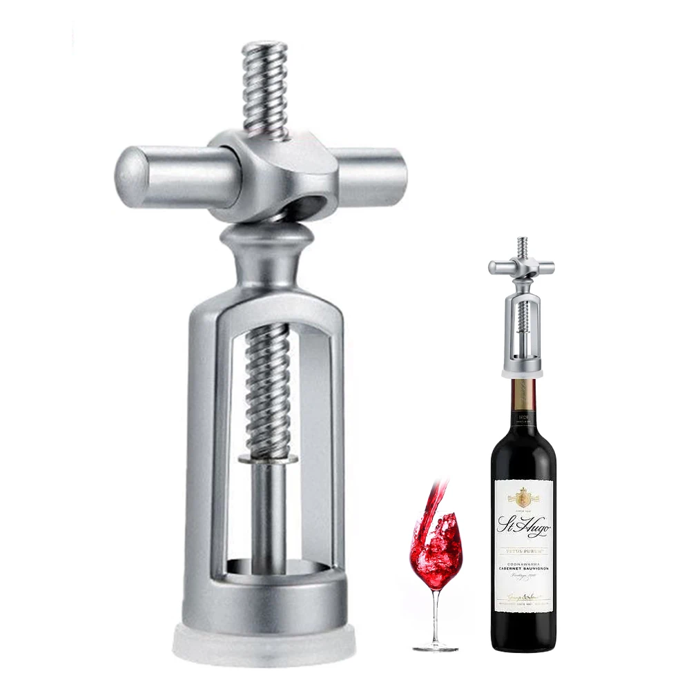 Aluminum Alloy Wine Opener Wing Corkscrew Wine Bottle Opener Sharp Screw with Lock Labor-Saving Wine Bottle Opener for Home Bar
Aluminum Alloy Wine Opener Wing Corkscrew Wine Bottle Opener Sharp Screw with Lock Labor-Saving Wine Bottle Opener for Home Bar