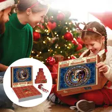 24 Boxes Christmas Advent Calendar Santa Claus New Year Adventure Jigsaw Puzzle Party Surprise Gifts 1008 Pcs Puzzle