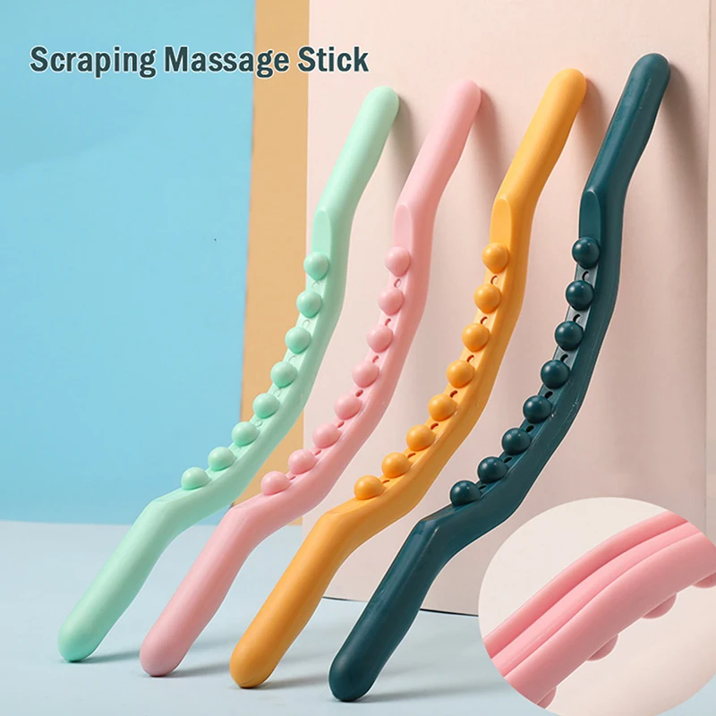 New 8 Beads Gua Sha Massage Stick Carbonized Wood Back Body Meridian Scrapping Therapy Wand Muscle Relaxing Acupuncture Massager
New 8 Beads Gua Sha Massage Stick Carbonized Wood Back Body Meridian Scrapping Therapy Wand Muscle Relaxing Acupuncture Massager