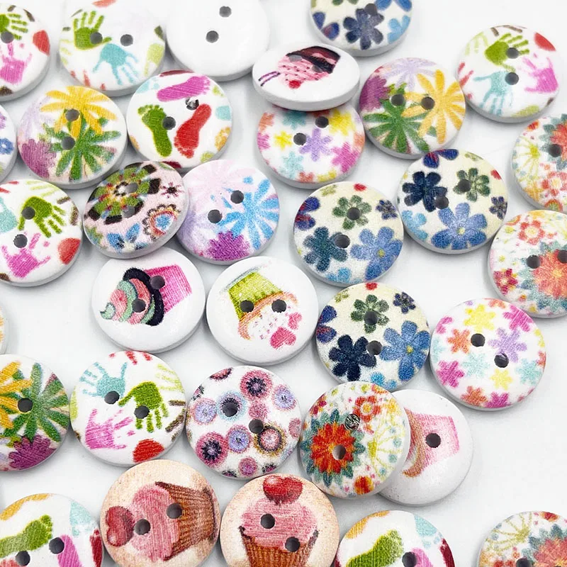 100 шт., деревянные пуговицы с цветами, 15 мм
100 шт., деревянные пуговицы с цветами, 15 мм