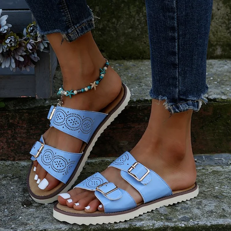 Flats Women Slippers Rome Sandals Summer 2022 New Fashion Bohemian Slides Casual Walking Mujer Shoes Hollow Slingback Flip Flops
Flats Women Slippers Rome Sandals Summer 2022 New Fashion Bohemian Slides Casual Walking Mujer Shoes Hollow Slingback Flip Flops