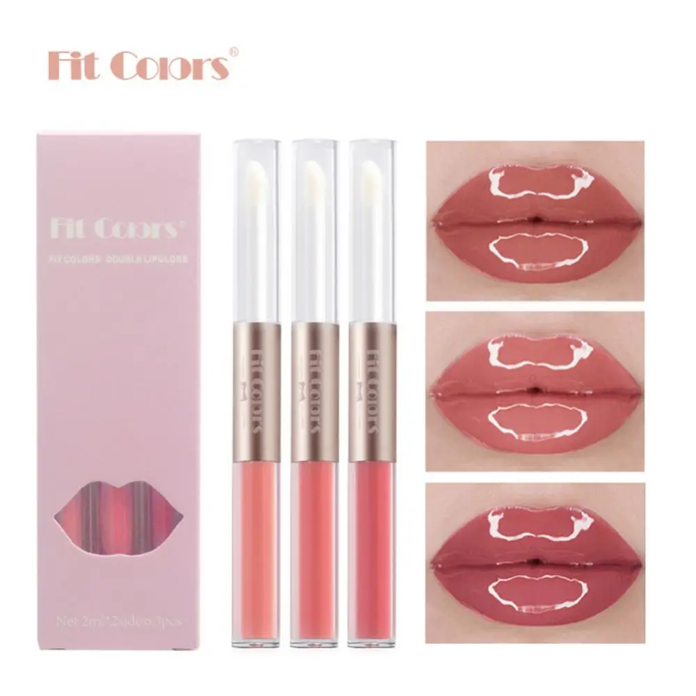 Sexy Red Lip Makeup Double Head Lipgloss Mud Mirror Water Gloss Lip Glaze Liquid Lipstick Beauty Korean Female Women Cosmetics
Sexy Red Lip Makeup Double Head Lipgloss Mud Mirror Water Gloss Lip Glaze Liquid Lipstick Beauty Korean Female Women Cosmetics