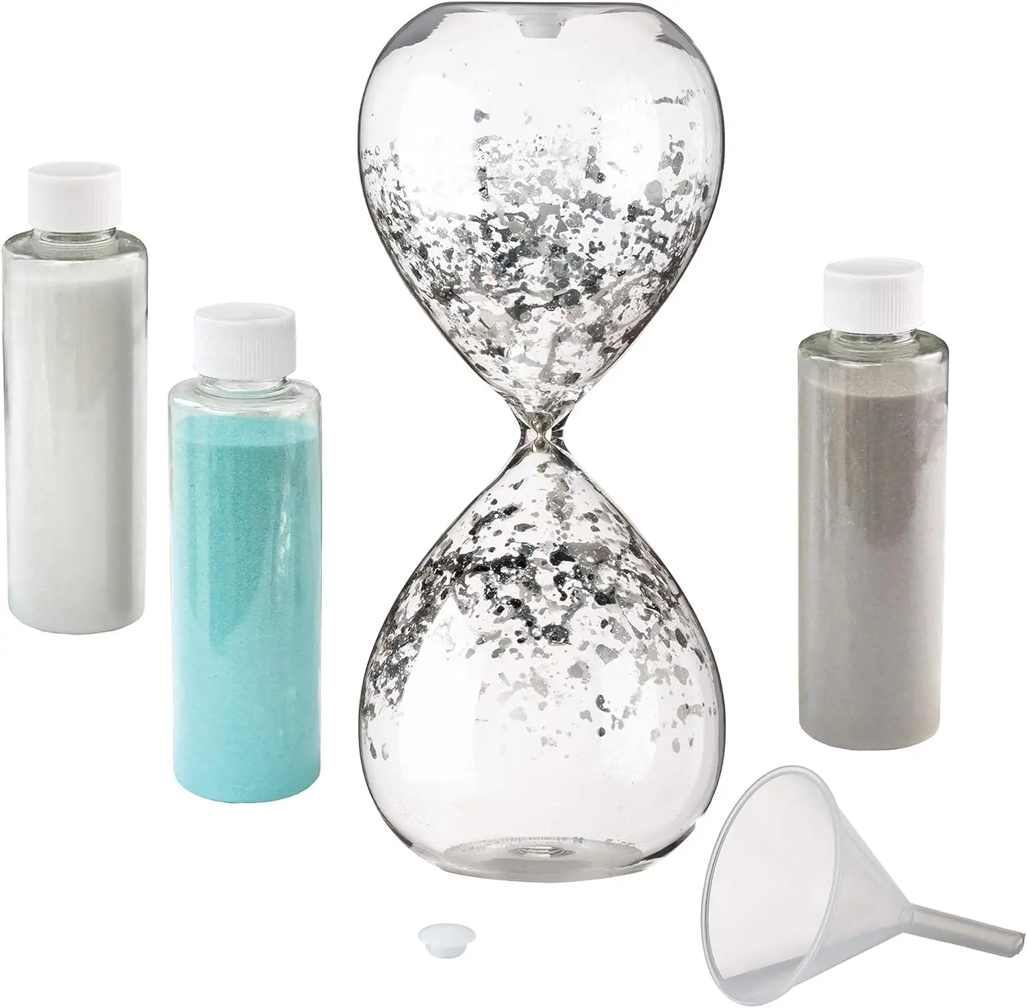 Lillian Rose Hourglass Wedding Unity Sand Ceremony Set, 3.25x3.25x8.25, Clear
Lillian Rose Hourglass Wedding Unity Sand Ceremony Set, 3.25x3.25x8.25, Clear