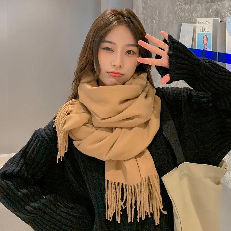 Thick Girls Scarf Winter Solid Cotton Cashmere Scarves Warm Women Pashmina Blanket Fashion Shawls Autumn Wraps
Thick Girls Scarf Winter Solid Cotton Cashmere Scarves Warm Women Pashmina Blanket Fashion Shawls Autumn Wraps