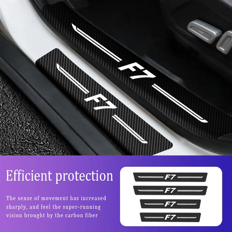 4.Carbon Fiber Sill Protector Stickers Scuff Plate For Haval F7 Logo Anti Scratch Stickers Car Door Thresh
4.Carbon Fiber Sill Protector Stickers Scuff Plate For Haval F7 Logo Anti Scratch Stickers Car Door Thresh