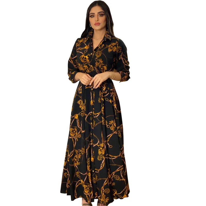 Elegant Printing Party Muslim Dress Abayas for Women Dubai 2022 Autumn Casual Arabic Gowns Middle East Robe Jalabia
Elegant Printing Party Muslim Dress Abayas for Women Dubai 2022 Autumn Casual Arabic Gowns Middle East Robe Jalabia
