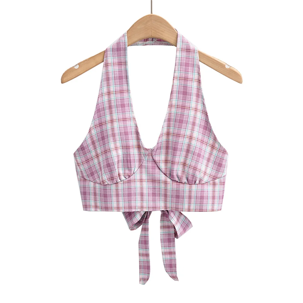 Summer new fashion street style pattern short halter suspenders for women, sexy all-match back strap suspenders for women
Summer new fashion street style pattern short halter suspenders for women, sexy all-match back strap suspenders for women