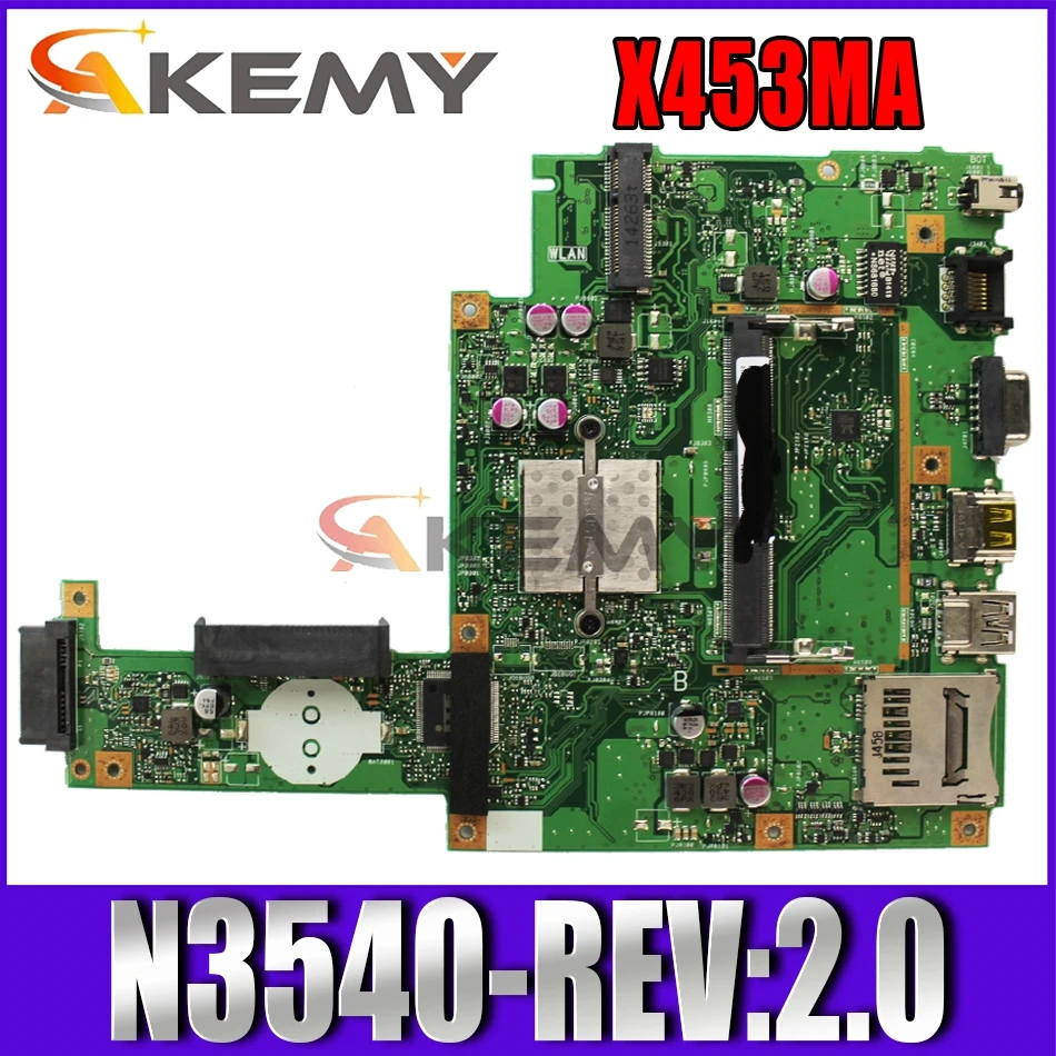 X453MA Motherboard For ASUS X453M X403MA F453MA Laptop Motherboard N3540-REV:2.0 Mainboard Integrated Test
X453MA Motherboard For ASUS X453M X403MA F453MA Laptop Motherboard N3540-REV:2.0 Mainboard Integrated Test