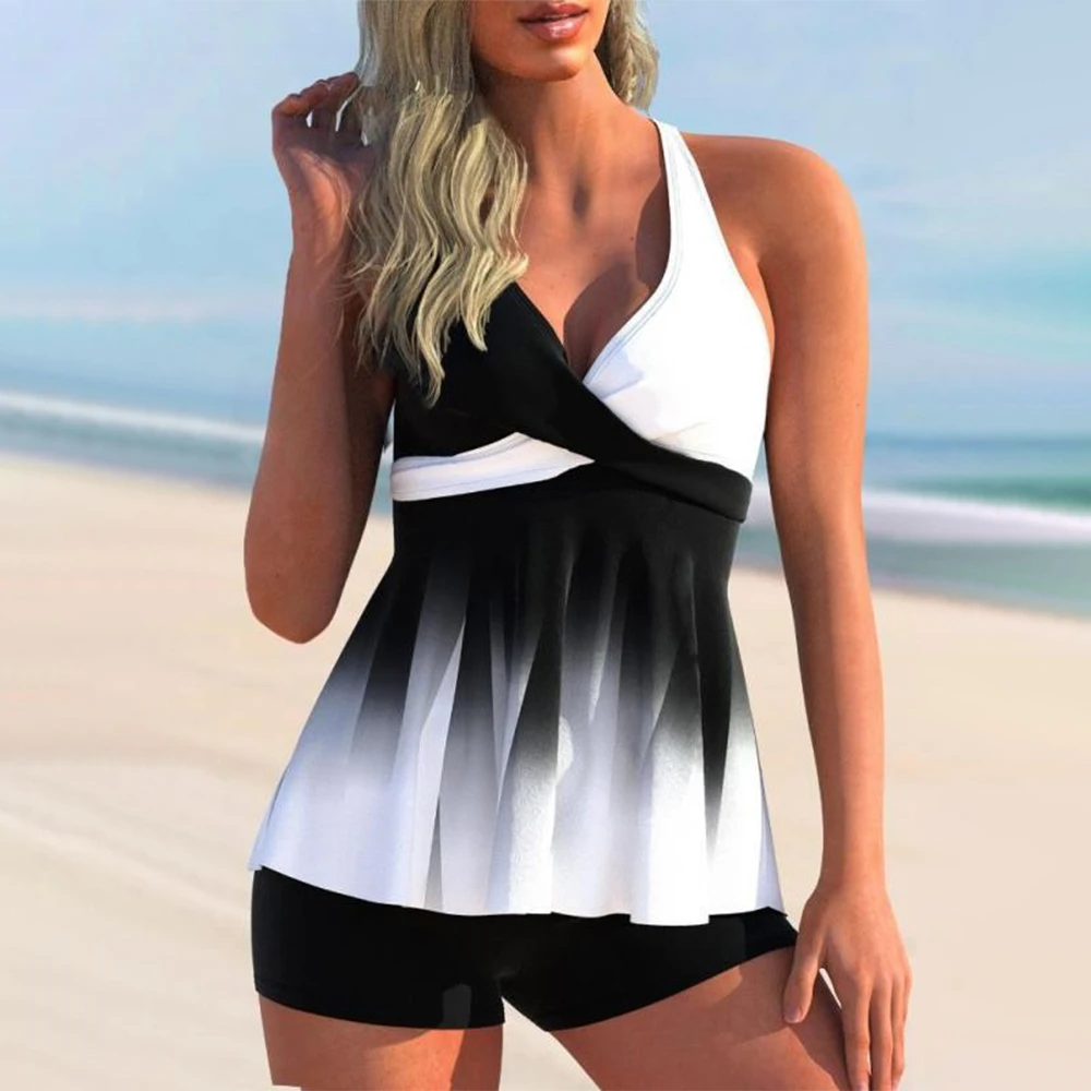 Black White Gradient Color Swimsuit Women Summer Sexy Swimming Suit Fashion Summer Womens Clothes V Neck 2 Pieces Bikini Set
Black White Gradient Color Swimsuit Women Summer Sexy Swimming Suit Fashion Summer Womens Clothes V Neck 2 Pieces Bikini Set