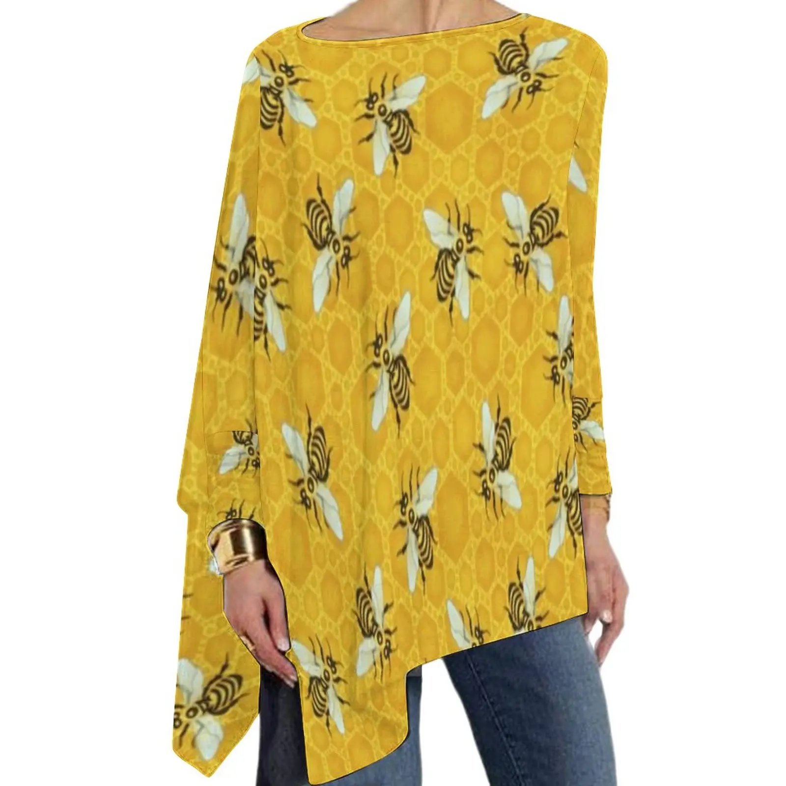 Honey Bees T Shirts Cute Honeycomb Street Fashion Long Sleeve T-Shirt Funny Graphic Tee Shirt Women Clothes Big Size 5XL 6XL
Honey Bees T Shirts Cute Honeycomb Street Fashion Long Sleeve T-Shirt Funny Graphic Tee Shirt Women Clothes Big Size 5XL 6XL