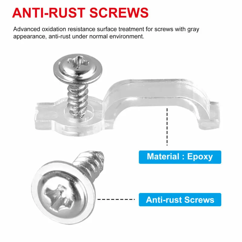 Nail Clippers Fixing Clips 50*Clips+50*Screws/100*Clips+100*Screws Replacement Accessories Mounting Brackets Clip
Nail Clippers Fixing Clips 50*Clips+50*Screws/100*Clips+100*Screws Replacement Accessories Mounting Brackets Clip