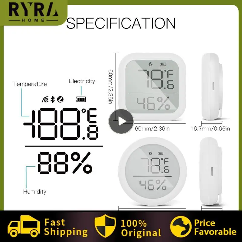 1~5PCS Tuya ZigBee Smart Home Temperature And Humidity Sensor With LED Screen Works With Google Assistant and Tuya Zigbee Hub
1~5PCS Tuya ZigBee Smart Home Temperature And Humidity Sensor With LED Screen Works With Google Assistant and Tuya Zigbee Hub