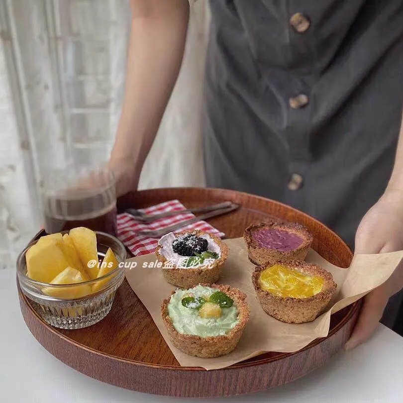 Japanese round wooden tray tea tray coffee shop tea inventory core plate household storage plate dinner plate cake plate
Japanese round wooden tray tea tray coffee shop tea inventory core plate household storage plate dinner plate cake plate