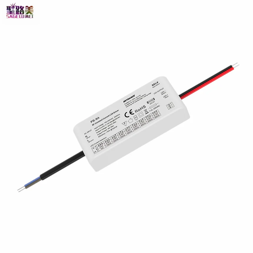 AC110V-220V to DC 9V-36V 50/60hz 1.4W-9W 150MA-500mA Constant Current LED Driver 2.4G RF CC Controller For Downlight Spotlight
AC110V-220V to DC 9V-36V 50/60hz 1.4W-9W 150MA-500mA Constant Current LED Driver 2.4G RF CC Controller For Downlight Spotlight