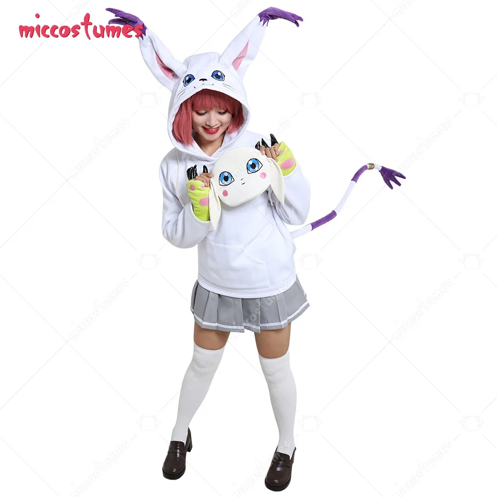 Women's Girls Anime Hoodie Cosplay Costume with Crossbody Bag and Paw Glove Outfits
Women's Girls Anime Hoodie Cosplay Costume with Crossbody Bag and Paw Glove Outfits