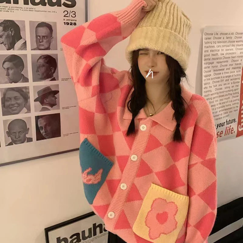 Anbenser Women Knitted Cardigan Korean Vintage Chic Oversized Sweater Jacket Female Casual Jumpers Coat Boyfriend Sweaters
Anbenser Women Knitted Cardigan Korean Vintage Chic Oversized Sweater Jacket Female Casual Jumpers Coat Boyfriend Sweaters