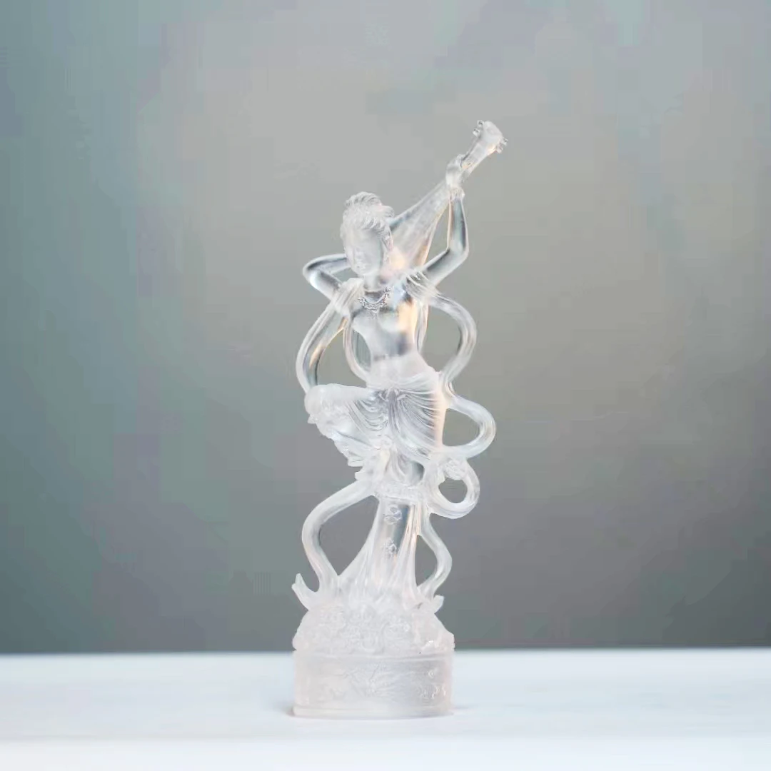 Dunhuang Fairy Dancing Girl Statue Crystal Celestial Lady Figurine Luxury Glass Home Decoration Desktop Ornament Elegant Gifts
Dunhuang Fairy Dancing Girl Statue Crystal Celestial Lady Figurine Luxury Glass Home Decoration Desktop Ornament Elegant Gifts