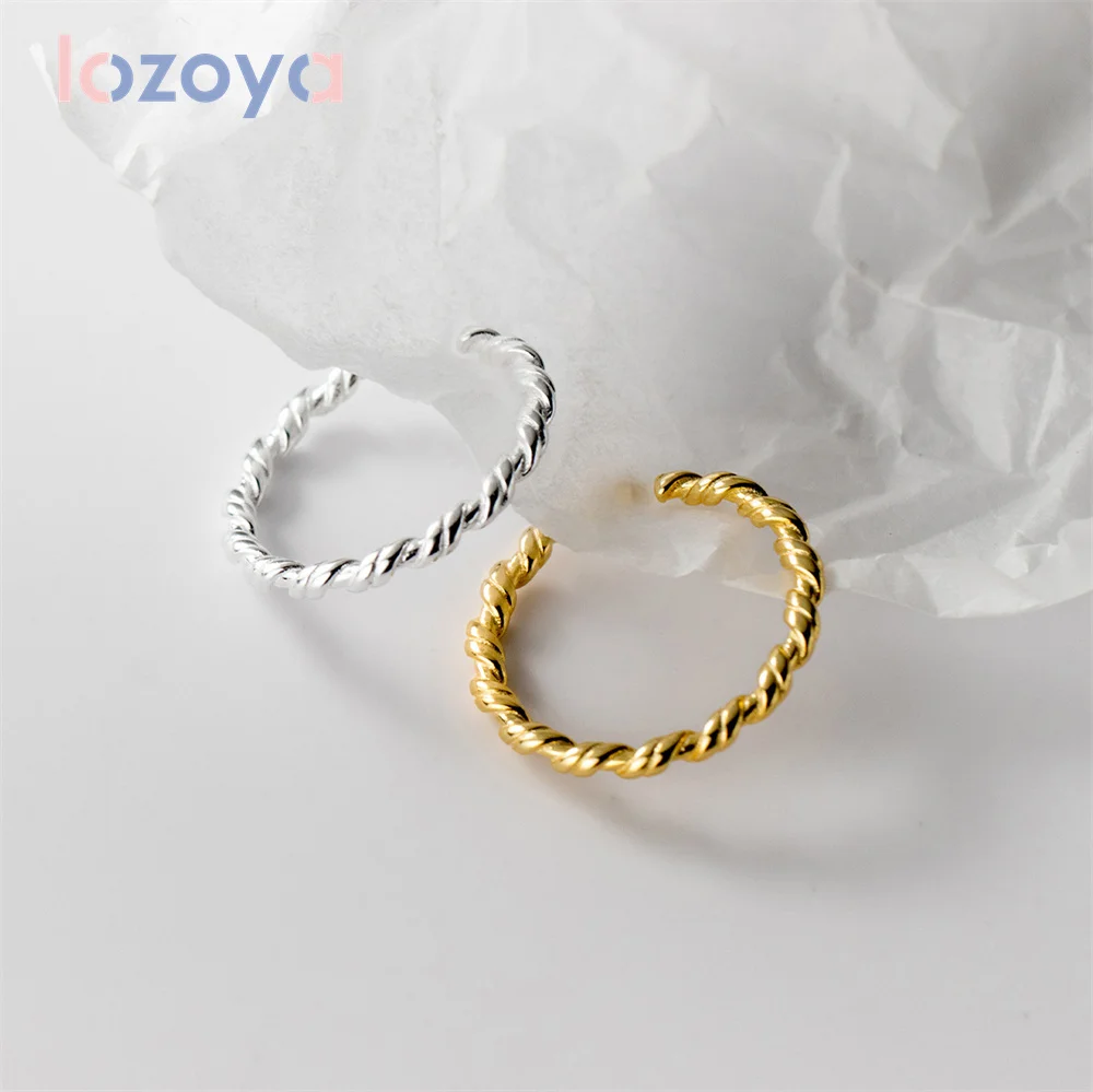 

Женское кольцо с фианитом LOZOYA, Открытое кольцо с искусственным цирконием, простое темпераментное индивидуальное Ювелирное Украшение для вечевечерние