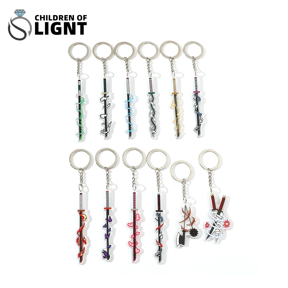 Demon Slayer Keychain Acrylic Sword Keyring Rings Kid Men Women Cosplay Cartoon Props Pendant Keyring Fans Collections Gift
Demon Slayer Keychain Acrylic Sword Keyring Rings Kid Men Women Cosplay Cartoon Props Pendant Keyring Fans Collections Gift