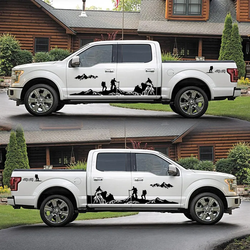 2PCS Car Truck Stickers Pickup 4x4 Off Road Mountain Vinyl Decals Auto Exterior Accessories for Ranger Raptor F150 Hilux Tundra
2PCS Car Truck Stickers Pickup 4x4 Off Road Mountain Vinyl Decals Auto Exterior Accessories for Ranger Raptor F150 Hilux Tundra