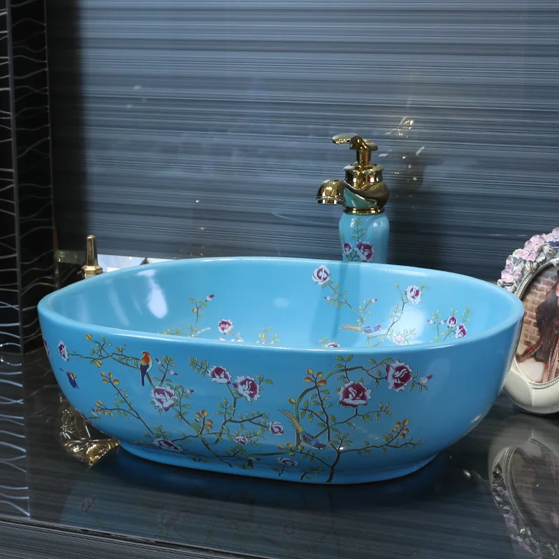 Jingdezhen ceramic sanitary ware art counter basin wash basin lavabo sink Bathroom sink chinese ceramic sinks flower and bird
Jingdezhen ceramic sanitary ware art counter basin wash basin lavabo sink Bathroom sink chinese ceramic sinks flower and bird