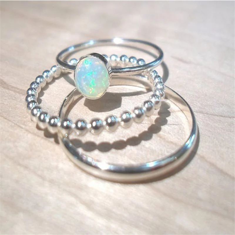 3 pcs/set Opal Oval Ring Set For Women Girls Jewelry Princess Styles Wedding Party Female Rings Hand Accessories Size 5-11
3 pcs/set Opal Oval Ring Set For Women Girls Jewelry Princess Styles Wedding Party Female Rings Hand Accessories Size 5-11