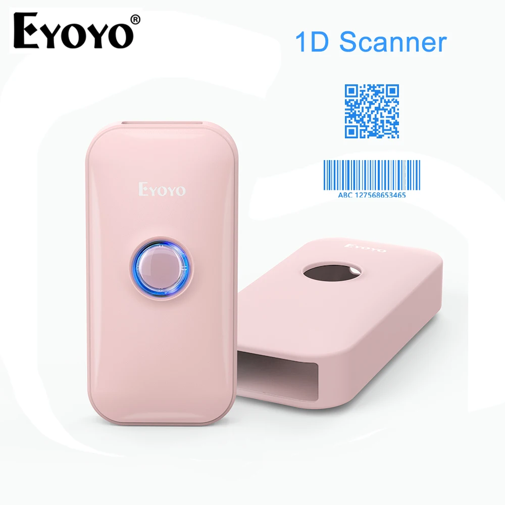 Сканер штрих -кода Eyoyo Mini 1D Bluetooth с портативным двенам 2.4G и USB -библиотека
Сканер штрих -кода Eyoyo Mini 1D Bluetooth с портативным двенам 2.4G и USB -библиотека