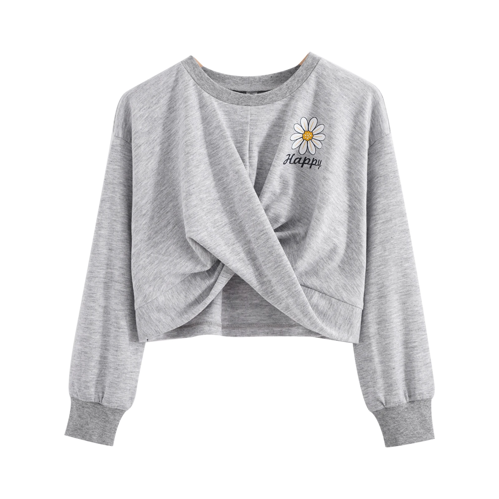 Teen Girls Sports Workout Top Sweatshirts Stretchy Crop Tops Casual Long Sleeve Cross Front Kids Jazz Modern Dance Top Dancewear
Teen Girls Sports Workout Top Sweatshirts Stretchy Crop Tops Casual Long Sleeve Cross Front Kids Jazz Modern Dance Top Dancewear