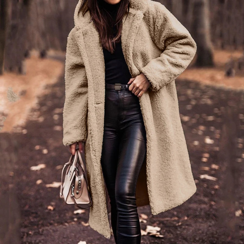 New Autumn Solid Soft Fleece Women Overcoat Retro Single Breasted Button Long Top Cardigan Winter Long Sleeve Pocket Hooded Coat
New Autumn Solid Soft Fleece Women Overcoat Retro Single Breasted Button Long Top Cardigan Winter Long Sleeve Pocket Hooded Coat