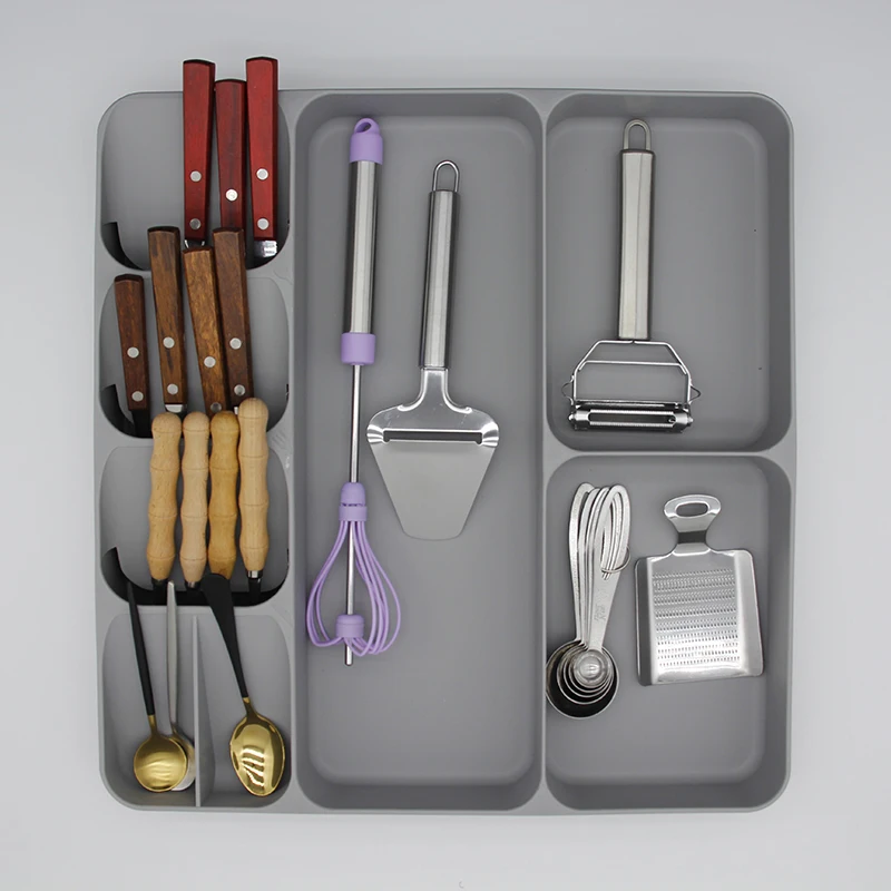 Practical Spoon Knife Fork Tableware Organizer Kitchen Cutlery Storage Tray Tableware Separation Storage PP Container
Practical Spoon Knife Fork Tableware Organizer Kitchen Cutlery Storage Tray Tableware Separation Storage PP Container