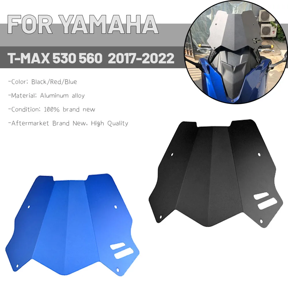 

MTKRACING For YAMAHA Tmax530 DX SX TMAX560 T-MAX Tmax 530 560 2017-2022 Aluminum Windscreen Deflector Extention Kit Windshield