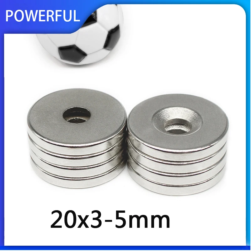 2~100PCS 20x3-5mm Countersunk Round Search Magnet 20*3 With Hole 5mm Disc Permanent Neodymium Magnet 20mm x 3mm-5mm
2~100PCS 20x3-5mm Countersunk Round Search Magnet 20*3 With Hole 5mm Disc Permanent Neodymium Magnet 20mm x 3mm-5mm